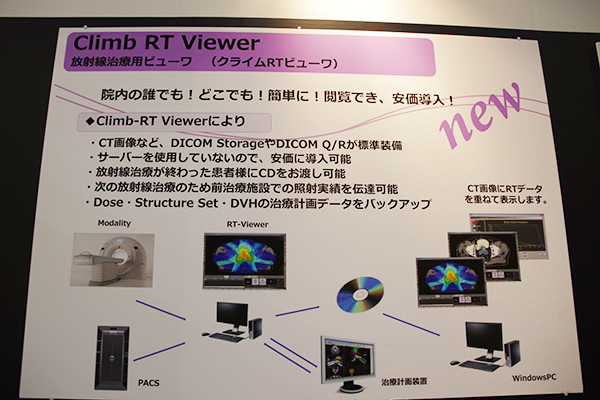 低コストで放射線治療の施設間連携も容易にするClimb RT Viewer