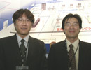 岩崎慎三さん企画グループ業務担当（左）と藤田勉 SIグループ西部技術チームリーダー 