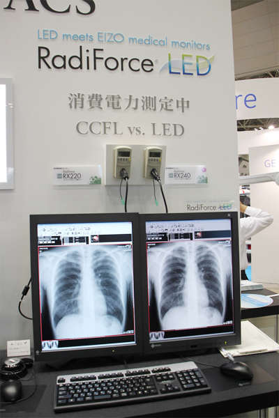 CCFLとLEDの消費電力の違いをワットチェッカーで具体的に表示