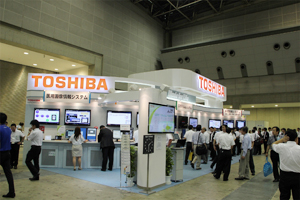 東芝医療情報システムズブース全景