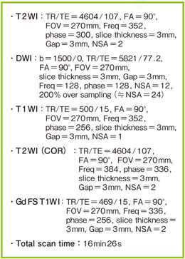 表1 当院における前立腺MRI撮像プロトコール