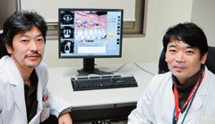 図1　臨床的に有用な三次元画像作成と活用には食道外科医（左）と放射線診断医（右）の良好なコミュニケーションが必要である。