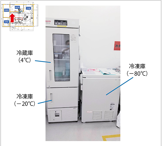 図13　検体保管用の冷蔵庫と冷凍庫(7)