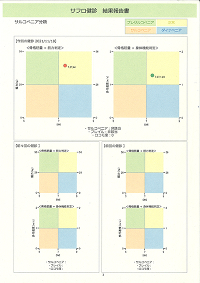 図3　受診者に提供される結果報告書の一例