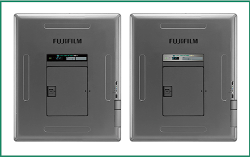 図1　FUJIFILM DR CALNEO Flow G47（左）とFUJIFILM DR CALNEO Flow C47（右） 販売名：デジタルラジオグラフィ DR-ID 1800