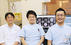 MRI担当スタッフ：（左から）高橋　徹係長，西村祥循氏，黒瀬厚成係長