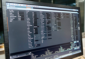 1画面ですべて表示されるスキャンパラメータリストは，操作時間の短縮に貢献します。