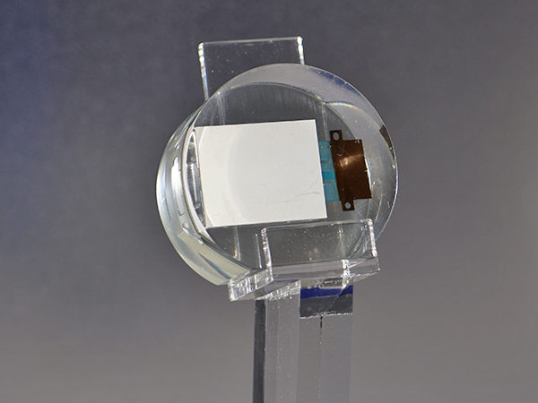 「NanoPanel Precise detector」の実物を展示