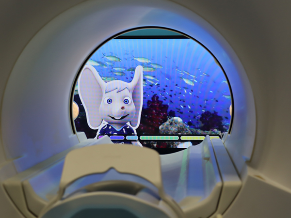 小児向け「Ambient Experience In-bore ソリューション」では動物キャラクターが検査をナビゲート