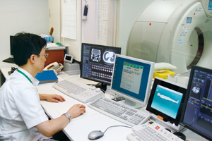 AIDR 3Dを含めた画像再構成時間が大幅に短縮され高スループットで検査を支援