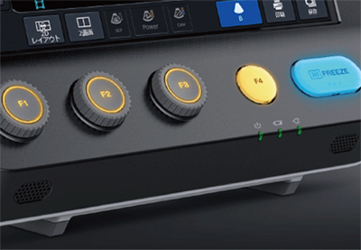 直感的なインターフェイス5つのハードキーとタッチパネル