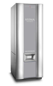 研究に使用する同社製品 マトリックス支援レーザー脱離イオン化飛行時間型質量分析計「AXIMA Assuarance」