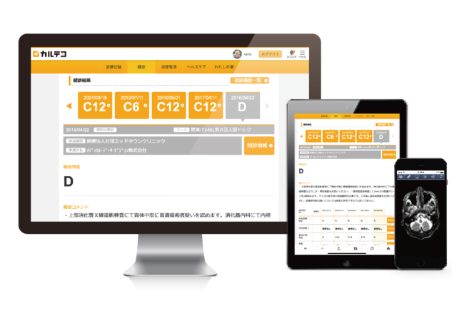 カルテコ画面のイメージ