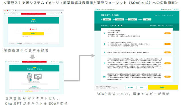 薬歴入力支援システム