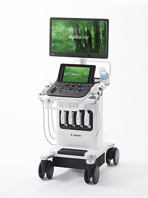 本意匠を適用した超音波診断装置「Aplio me」