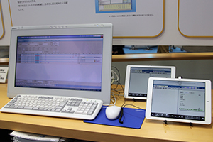 電子カルテシステム「Medicom-HRⅢ」コーナーでは，各種オプション機能を紹介