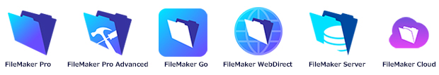 FileMaker Pro 16，FileMaker Pro 16 Advanced，FileMaker Server 16，FileMaker Go 16，FileMaker WebDirect