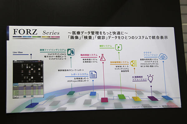 画像や検査，健診など，診療支援データを一元管理できる「FORZ」シリーズ