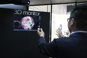 3Dモニタを利用した3D再構成画像の立体表示を提案