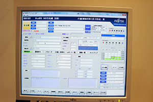 放射線治療RISの治療計画画面