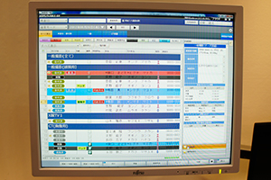 RISのプレビュー機能 画面右側に各検査の情報がプレビュー表示される。