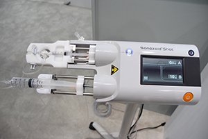 「SONAZOID SHOT」。第一三共ブースでも展示されていた。