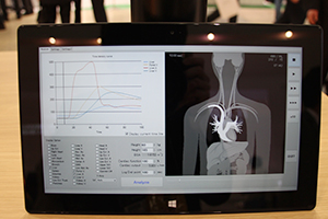 根本杏林堂が広島大学と共同で開発を進めている「デジタルファントム」（W.I.P.）