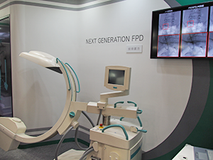 医療用X線動画技術を搭載したCアーム型装置を“NEXT GENERATION FPD”として技術展示（W.I.P.）