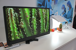 11-0の縫合糸でも鮮明に表示可能な，4K解像度対応の超小型カメラ（薬機法未承認）