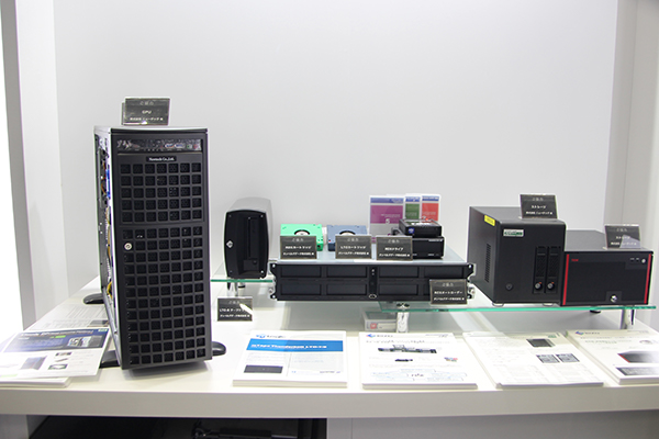 多彩なストレージ製品群が紹介された統合基盤ソリューションコーナー