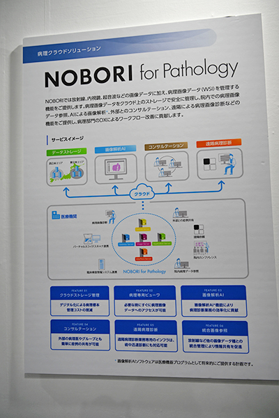 「NOBORI for Pathology」は遠隔病理画像診断などのサービスを提供