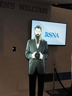 レントゲン氏がお出迎え