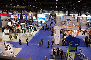 Technical Exhibitsの会場となるサウスビルディングのHall A（2013年）