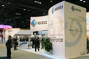 INNOVATION RELIABILITYをテーマにしたEIZOブース