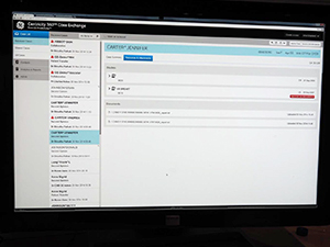 Centricity 360での共有データのリスト表示画面
