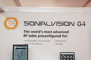 SONIALVISION G4は，デジタルX線撮影装置部門のBEST IN KLASを受賞