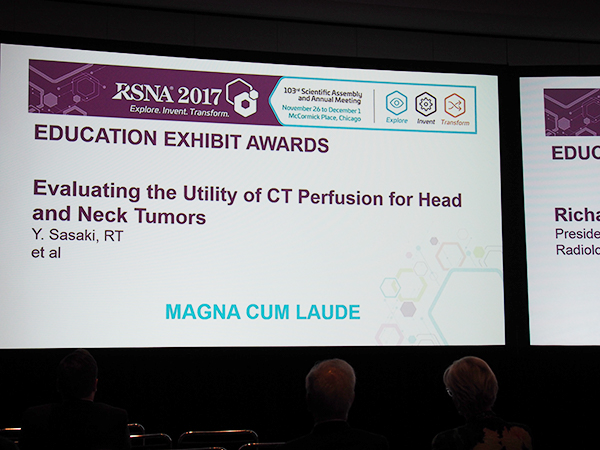 NR178-ED-X Evaluating the Utility of CT Perfusion for Head and Neck Tumors 佐々木　悠氏（埼玉医科大学国際医療センター）ほか