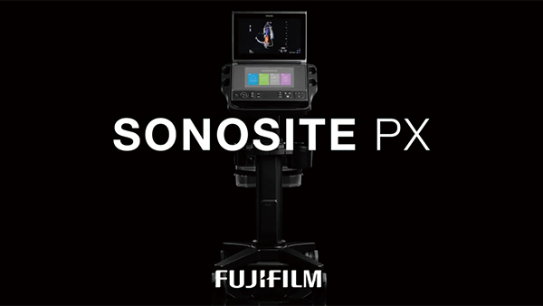 先進の画像処理技術を搭載したPOCUSの新製品「Sonosite PX」をアピール
