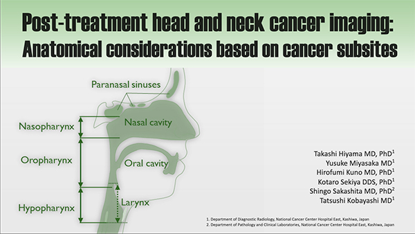 HNEE-16 Post-treatment Head and Neck Cancer Imaging: Anatomical Considerations Based on Cancer Subsites 檜山貴志 氏（国立がん研究センター東病院）ほか