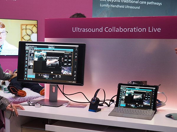 医療従事者同士の遠隔環境でのコミュニケーションが可能な「Collaboration Live」（薬機法未承認）