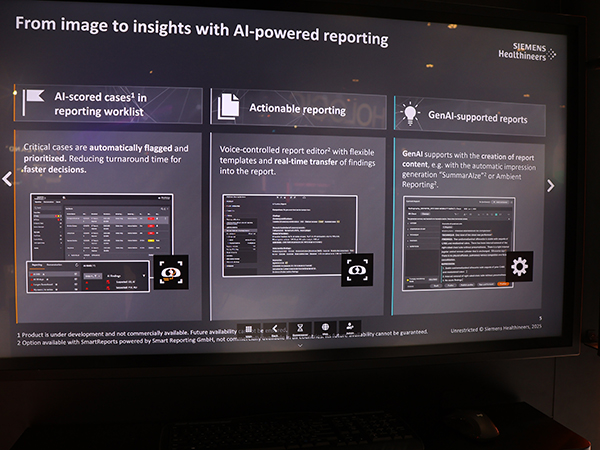 Syngo Carbonによる病変検出からレポート作成までの流れ