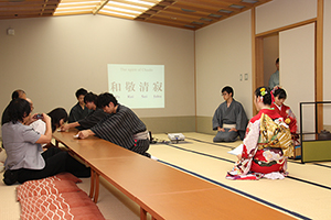 Tea ceremony“茶道”会場 岐阜大学の学生たちによる茶道体験イベント