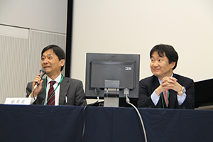 MR部門座長：小林邦典 氏（左：杏林大学），阿部　修 氏（右：東京大学）