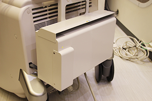 エントリーモデル「Aplio i600」を展示。ハイエンド装置の豊富な臨床アプリケーションを搭載し，バッテリーを搭載（オプション）することで約30分の検査が可能。