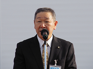 イベントには大田原市長の津久井富雄 氏も登壇し祝辞を述べた。