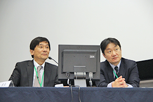 マスター部門座長：小林邦典 氏（左：杏林大学），阿部　修 氏（右：東京大学）