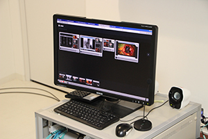 「Nexxis」システムでは，画像に加え，手前の音声マイクで音声の提供も可能になった。