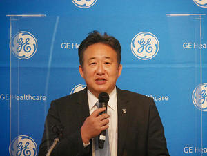 プレシジョン・ヘルスの実現に向けた事業戦略をアピールする多田荘一郎代表取締役兼CEO