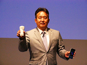 Vscan Airの出来映えに自信を見せる多田荘一郎代表取締役社長兼CEO