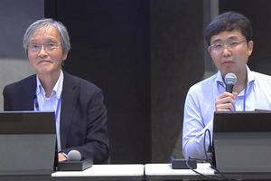 座長：辻岡勝美 氏（藤田医科大学）と瓜倉厚志 氏（茨城県立医療大学）